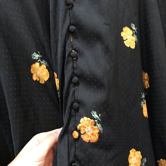 Madewell Lilyblossom Button-Front Dress Floating - Picture 3 of 8